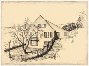 Haus Schlemmer, Heidelberg-Ziegelhausen: Ansicht Eingang