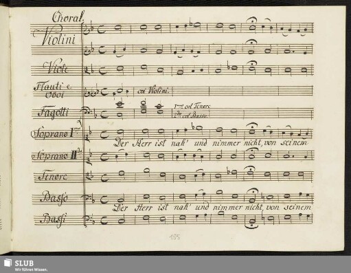 Choral: Der Herr ist nah'