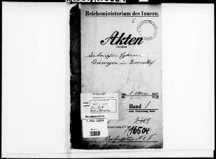 Nachrichten über politische Vorgänge in den einzelnen Bundesstaaten: Bd. 1
