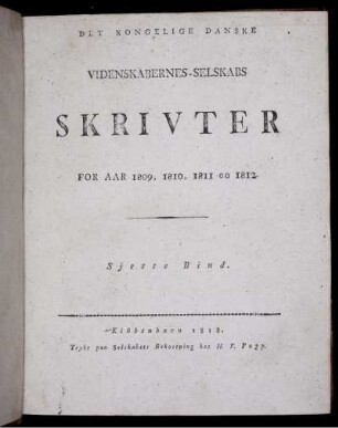 6: Det Kongelige Danske Videnskabernes-Selskabs skrivter