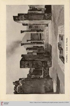 Pompei. – Casa di Pansa. – Maison de Pansa – The House of Pansa – Das Haus der Pansa