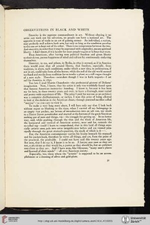 Observations in Black and White