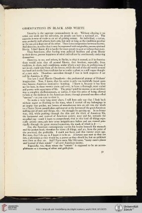 Observations in Black and White
