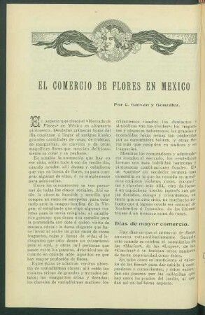 El Comercio de Flores en México
