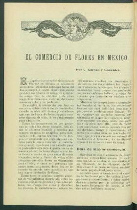 El Comercio de Flores en México