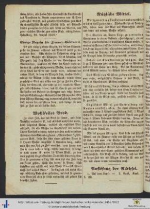 Auflösung der Räthsel.