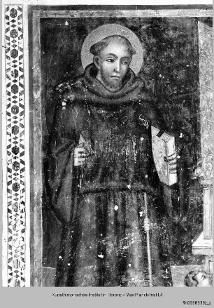 Thronende Madonna mit Kind, dem Heiligen Franziskus, der Heiligen Ursula und einem Stifter