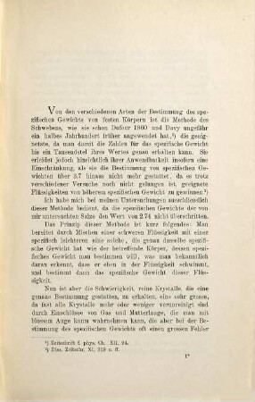 Bestimmung des spezifischen Gewichts von in Wasser löslichen Salzen ...