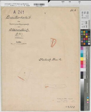 Altenmellrich (Anröchte), Separation und Zusammenlegung Altenmellrich, Bl.8 Brouillonkarte I Gem. Mellrich Flur 12