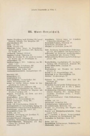 III. Wort-Verzeichniß