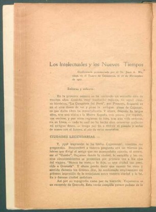 Los intelectuales y los nuevos tiempos