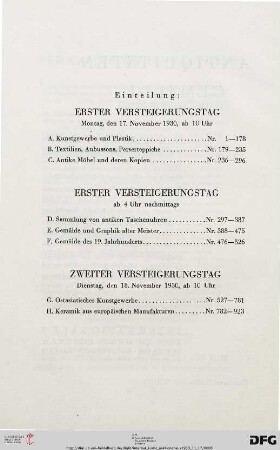 Einteilung