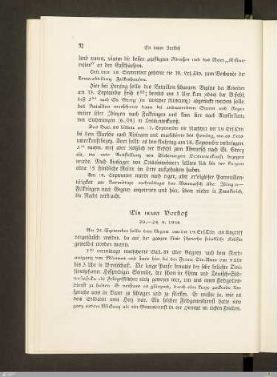 Ein neuer Vorstoß