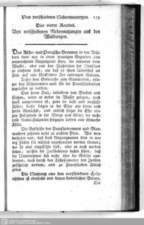 4. Von verschiedenen Nebennutzungen aus den Waldungen