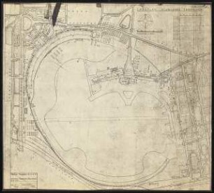 Flughafen Berlin-Tempelhof: Lageplan 1:4000