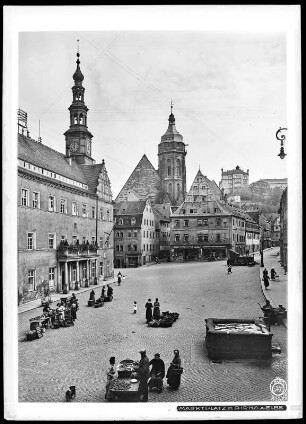 Pirna, Blick auf den Marktplatz