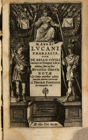 Pharsalia Sive De Bello Civili Caesaris et Pompeji Lib. X.