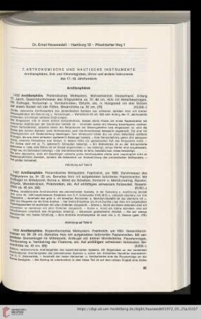 7. Astronomische und Nautische Instrumente