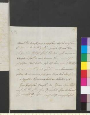 Brief von Körner, Christian Gottfried an Goethe, Johann Wolfgang von