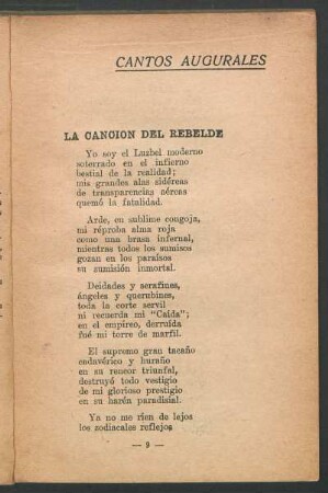 La canción del rebelde