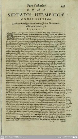 HEPTADIS HERMETICAE MONAS SEPTIMA,