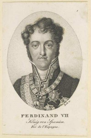 Bildnis des Ferdinand VII, König von Spanien