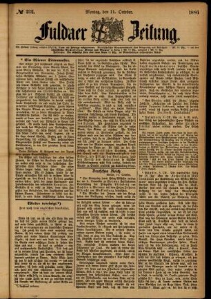 Ausgabe vom Montag, den 11. Oktober 1886.