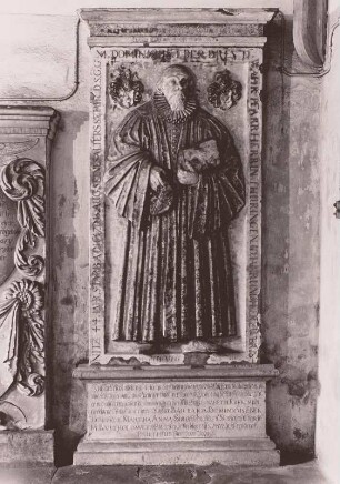Grabmal des Pfarrers Magister Dominicus Eber (gst. 1647) in Briesnitz (Dresden)