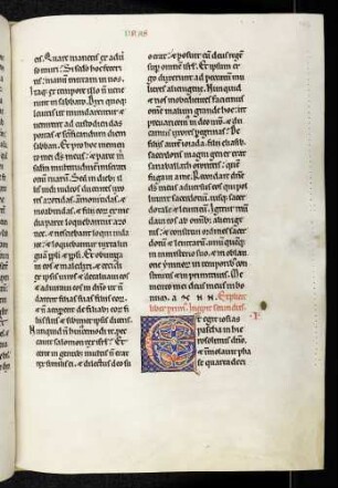 Zierinitiale (Liber Ezrae III): E(t egit iosias)