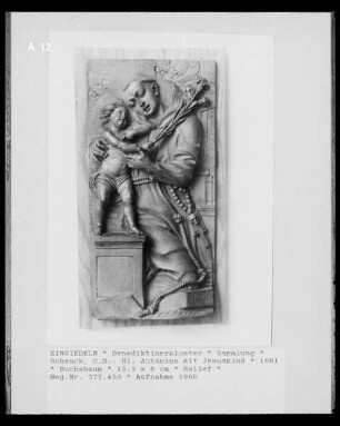 Der heilige Antonius mit dem Christuskind