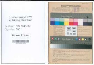 Entnazifizierung Eduard Haase , geb. 04.10.1900 (Beamter)