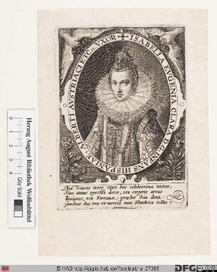 Bildnis Isabella Clara Eugenia, Erzherzogin von Österreich, geb. Infantin von Spanien