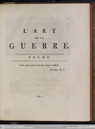L'art de la Guerre