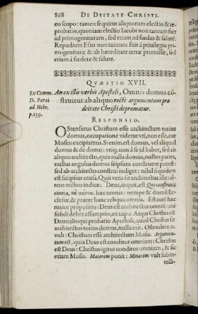 Quæstio XVII. - Quæstio XXVI.