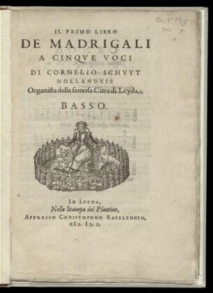 Il primo libro de madrigali a cinque voci. Basso