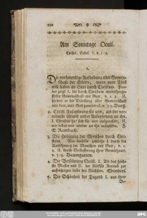 Am Sonntage Oculi. Epistel, Ephes. V. v. 1 - 9.
