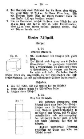 Vierter Abschnitt. Körper.