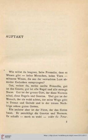 Auftakt
