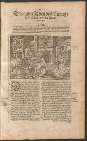 Das ander Theil deß Evangelii S. Lucas/ von der Apostel Geschichte.