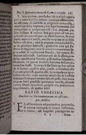 Ratio Undecima. Ducitur ex Sacramentorum necßitate, pro Adultis