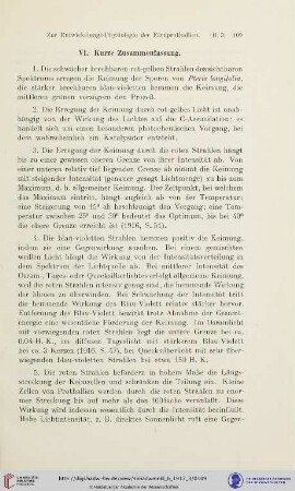 VI. Kurze Zusammenfassung