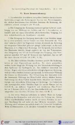 VI. Kurze Zusammenfassung