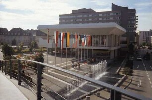 Freiburg: Vom Karlssteg auf Kongresshaus