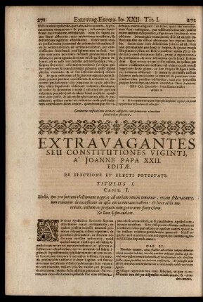 Extravagantes Seu Constitutiones Viginti ...