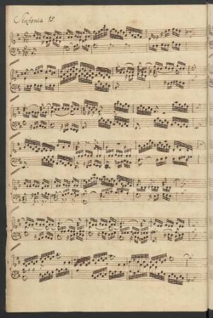 Sinfonien; cemb; h-Moll; BWV 801