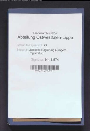 Einführung und Veranlagung zur Wertzuwachssteuer im Amt Detmold