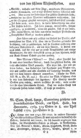 Sammlung gelehrter und freundschaftlicher Briefe. T.1.2.