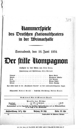 Der stille Kompagnon