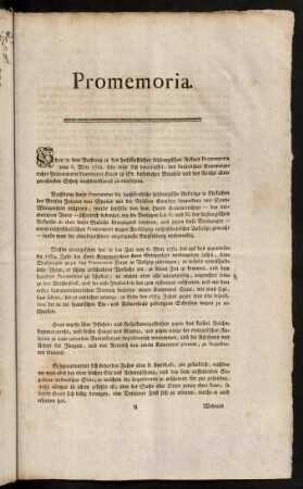 1-6, Promemoria; Copia Decreti