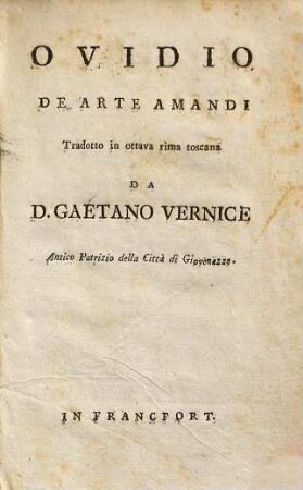 Ovidio de arte amandi